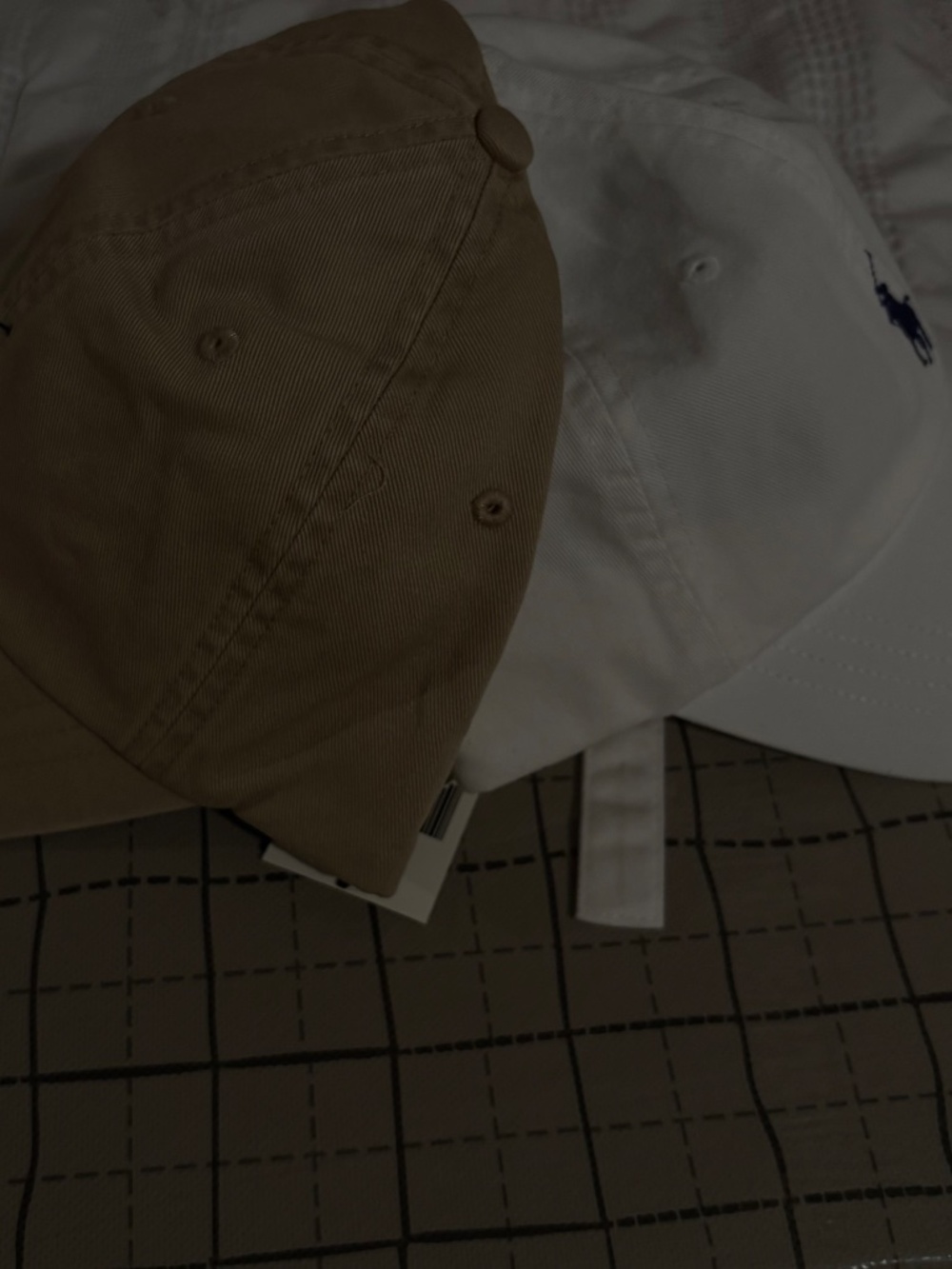 U.S. Polo Assn. Men's White and Brown Hat